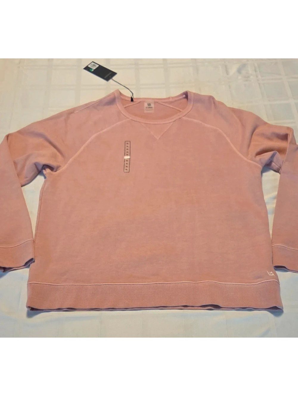 Nwt VRST Men’s Washed Twill Terry Crewneck Pullover - XL - Pink